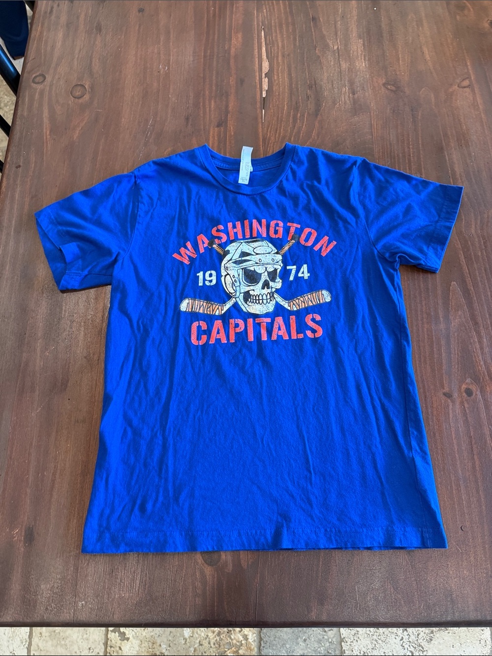 Kids Royal Blue Washington Capitals Graphic Short Sleeve Tee